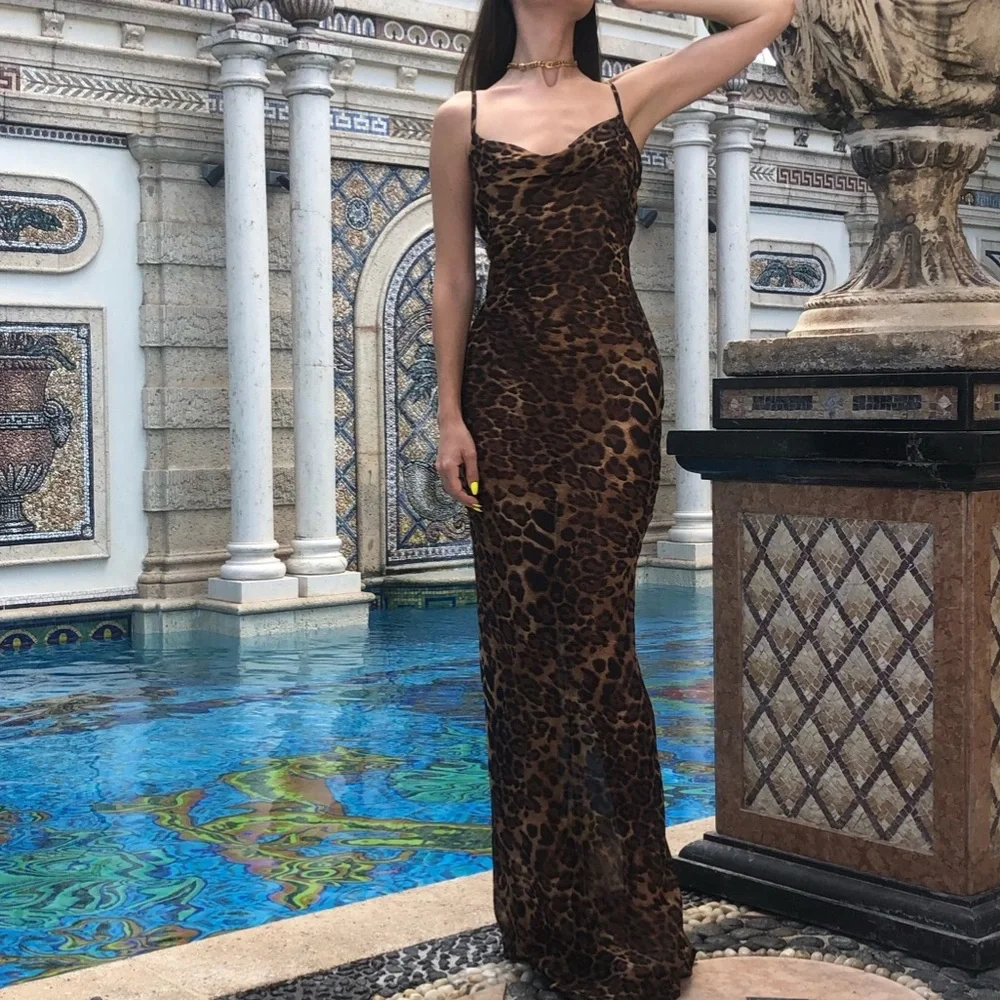 Rat and boa style leopard dress - Picture 11 of 13